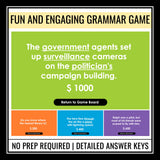 Grammar Game - Homophones, Spelling, Commas, and Capitalization Practice