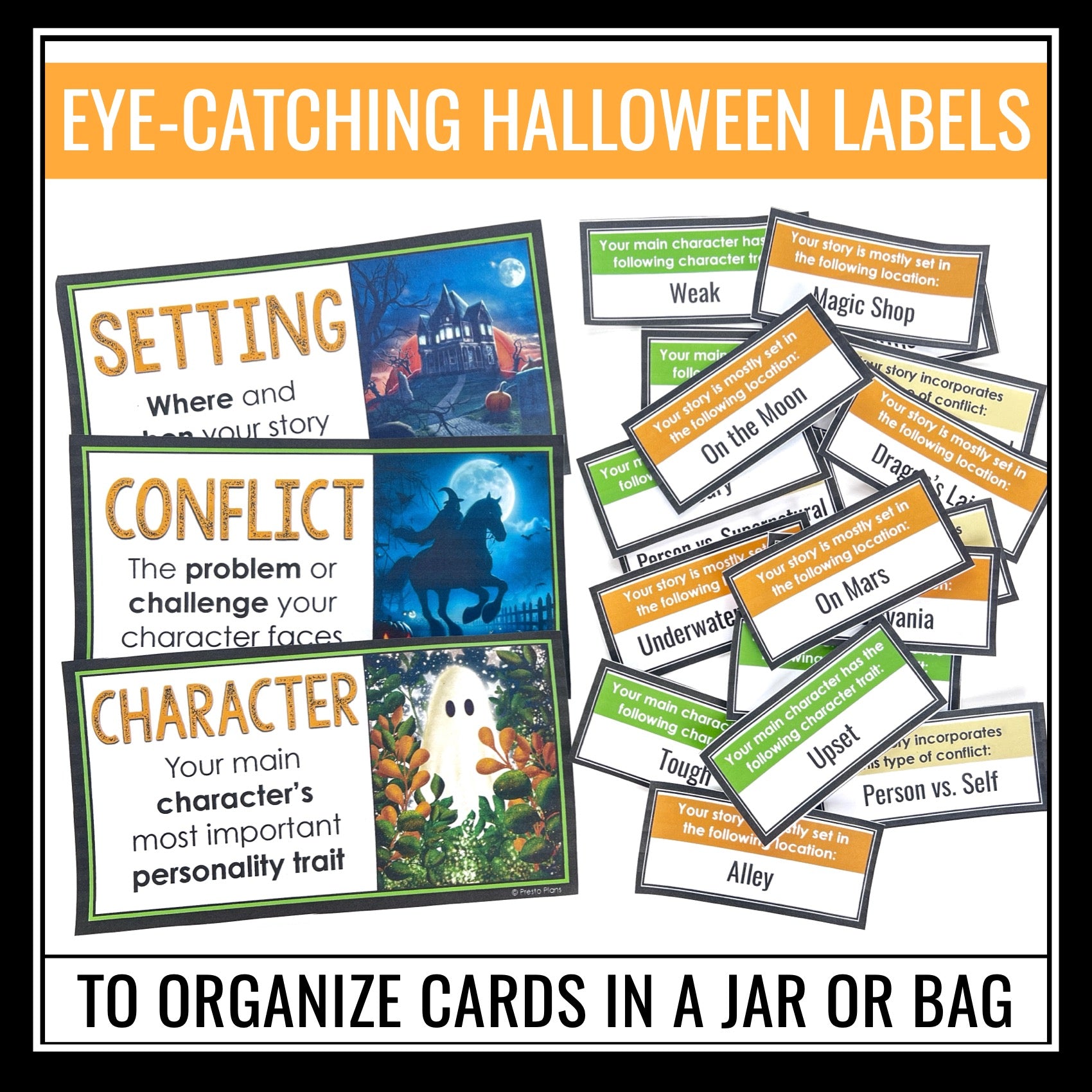 Halloween Writing Prompts - Narrative Writing Story Starters