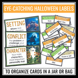 Halloween Writing Prompts - Narrative Writing Story Starters - Story Elements