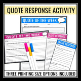 History Posters Classroom Bulletin Board Quotes Display and Writing Assignment