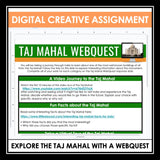 Nonfiction Reading Comprehension Digital Article and Activities - The Taj Mahal