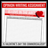 History of Valentine's Day Lesson Presentation and Creative Writing Assignments