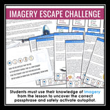 Imagery Presentation and Sensory Details Escape Room Close Reading Activity