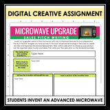 Nonfiction Reading Comprehension Digital Activities - Microwave Invention