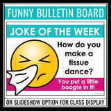 Joke of the Week - Funny Jokes Classroom Posters or Bell-Ringer Slides - Vol 2