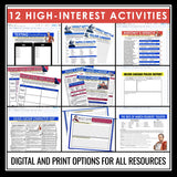 Julius Caesar Unit Plan - Drama Unit Shakespeare's Play Digital Print Bundle