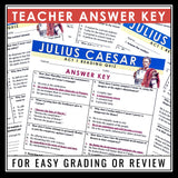 Julius Caesar Quizzes - Multiple Choice and Quote Quizzes for Shakespeare's Play