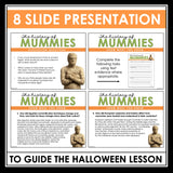 Halloween Reading Comprehension Mummies Nonfiction Article & Assignment