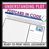 Number the Stars Assignment - Postcard in Code Creative Writing Novel Activity