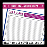 Number the Stars Assignment - Character Diary Writing in Lois Lowry's Novel