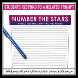 Number the Stars Writing Prompts - Video Clips and Journal Writing Topics