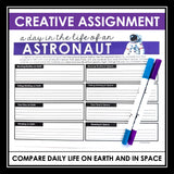 Nonfiction Reading Comprehension Article and Activities - Life in Space