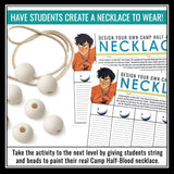 Percy Jackson and The Lightning Thief Activity - Make a Camp Half-Blood Necklace