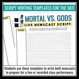 Percy Jackson and The Lightning Thief Activity - Mortal & Olympian News Project