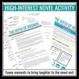 Percy Jackson and The Lightning Thief Activity - Myth of Kronos Reader's Theater