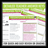 Personification Activities & Assignments Literary Devices & Figurative Language