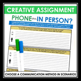 Nonfiction Reading Comprehension Article and Activities - Communication