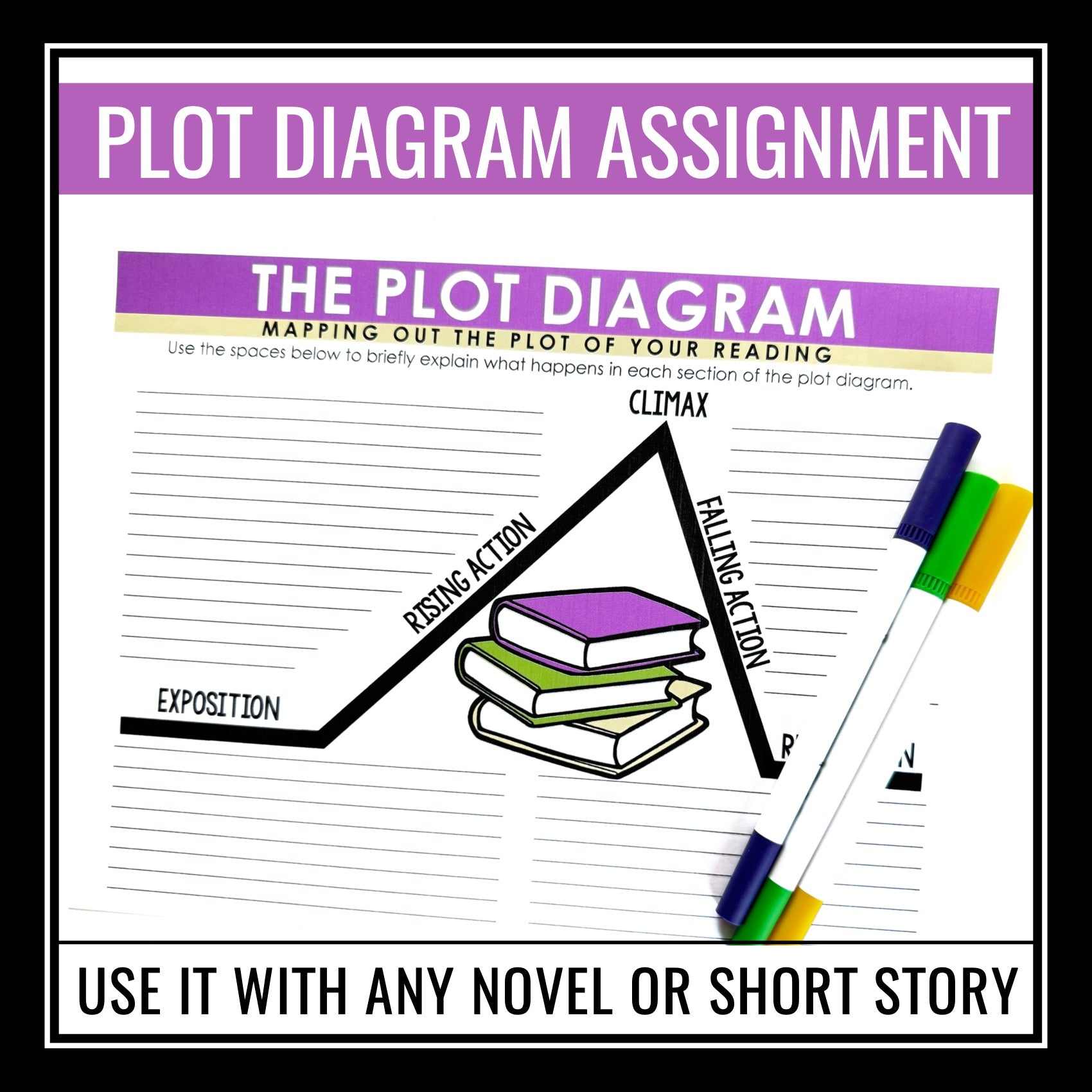 Plot Diagram Lesson - Presentation and Story Elements Plot Arc Assignm ...