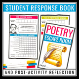 Poetry Escape Room Activity - Poetic Form, Analysis, & Literary Devices Game