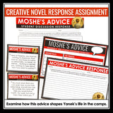 Prisoner B-3087 by Alan Gratz - Uncle Moshe’s Advice Discussion Novel Activity