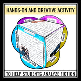 Short Story or Novel Fiction Assignment - Reading Cube Craft Hands On Activity