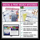 Reading Mysteries Program - Close Reading Inference Activities - Digital & Print
