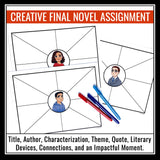Refugee by Alan Gratz Project - One Pager Novel Assignment Creative Activity
