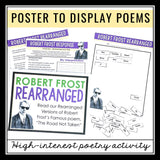 The Road Not Taken Activity - Creative Poetry Writing Assignment