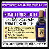 Romeo and Juliet Posters - Funny Classroom Bulletin Board Decor - Shakespeare