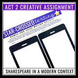 Romeo and Juliet Writing Assignment - The Balcony Scene in Text Message Format