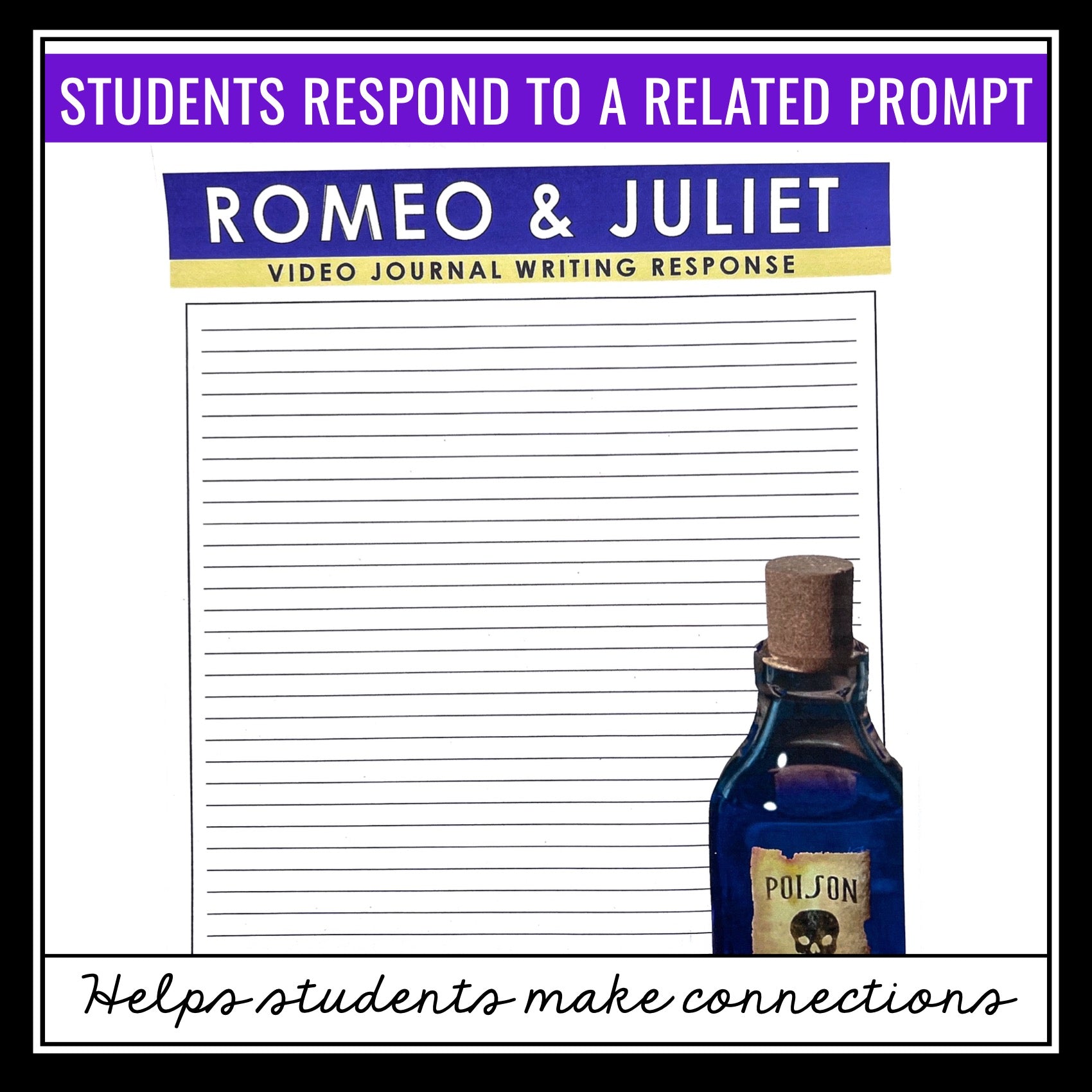 Romeo and Juliet Writing Prompts - Video Clips and Journal Writing 