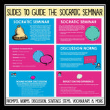 Socratic Seminar - School Start Times Discussion Slides, Organizers, & Handouts