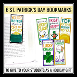 St. Patrick's Day Writing Prompts Activities and Student Gift Holiday Bookmarks