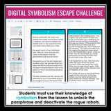 Symbolism Literary Devices Presentation & Digital Escape Room Reading Activity