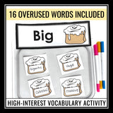 Synonyms Activity - Vocabulary and Word Choice Hands-On Writing Assignment