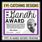 End of the Year Teacher Awards - Famous People School Staff Award Certificates