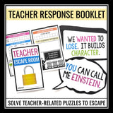 Escape Room Activity for Teachers and School Staff - Breakout Team Building