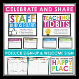 Teachers' Lounge Staffroom Set up and Decor Bundle - Posters and Bulletin Boards
