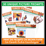 Thanksgiving Writing Activity - Turkey Toss Collaborative Story Writing Activity