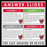 The Giver Questions - Comprehension and Analysis Reading Chapter Questions