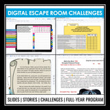 Grammar Challenge Digital Program - Lessons, Escape Room Style Games, & Quizzes