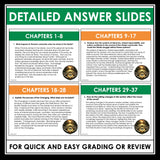 The Maze Runner Questions - Comprehension & Analysis Novel Chapter Questions
