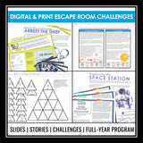 Reading Challenge Program - Reading Lessons & Escape Room Games Digital & Print