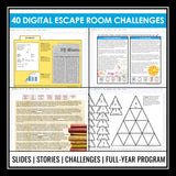 Reading Challenge Digital Program - Reading Lessons & Escape Room Games