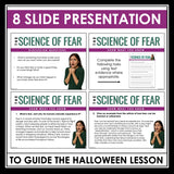 Halloween Reading Comprehension - The Science of Fear Article & Assignment