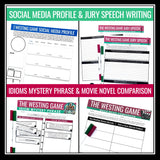 The Westing Game Activity Bundle - Creative Novel Activities and Assignments