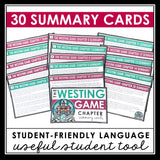 The Westing Game Chapter Summaries - Plot Summary Cards for Ellen Raskin's Novel