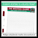 The Westing Game Writing Prompts - Video Clips and Journal Writing Topics