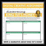 Nonfiction Reading Comprehension Digital Article & Activities - King Tut's Honey