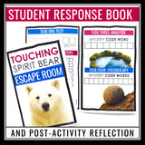 Touching Spirit Bear Escape Room Review Activity for Ben Mikaelsen’s Novel